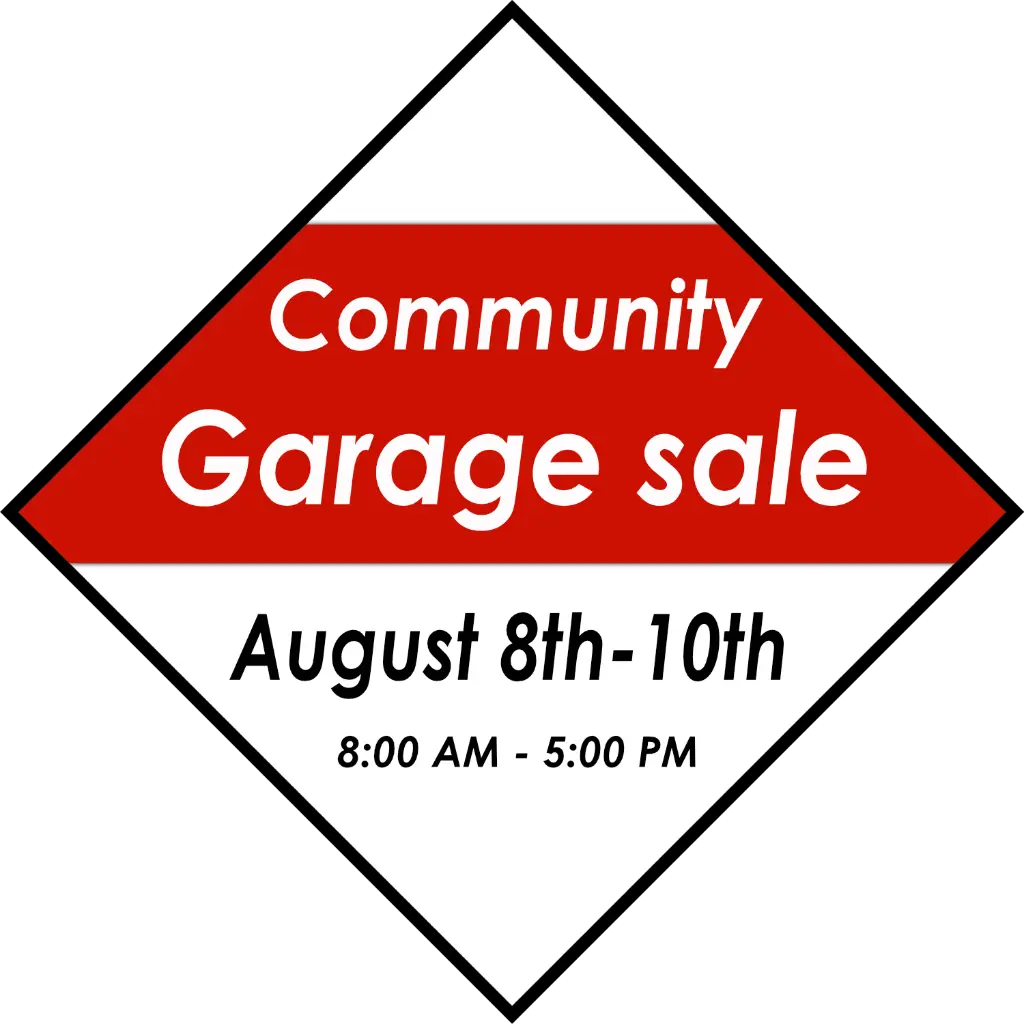 diamond shape Garage sale.webp