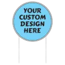 22" Round Yard sign (4mm corrugated plastic)