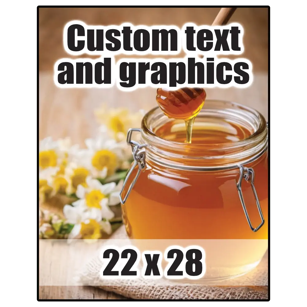 22x28 Plaque w/keyhole and finished edge