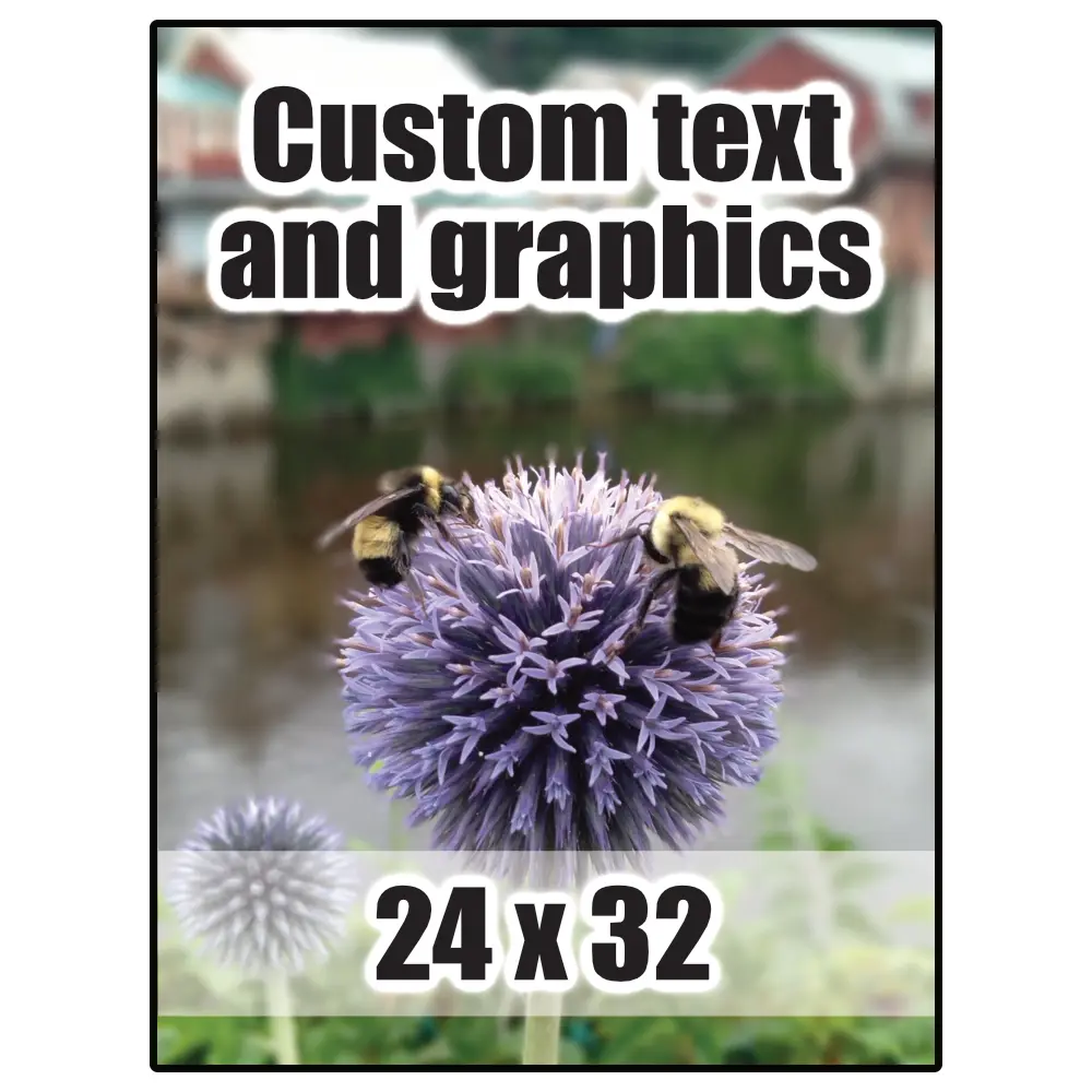 24x32 Plaque w/keyhole and finished edge