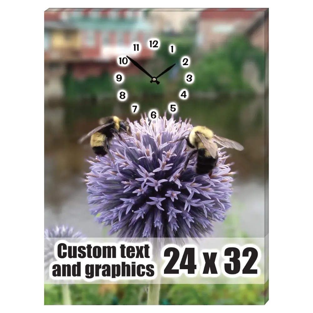 24x32 Canvas frame w/clock