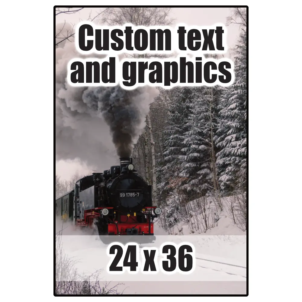 24x36 Plaque w/keyhole and finished edge