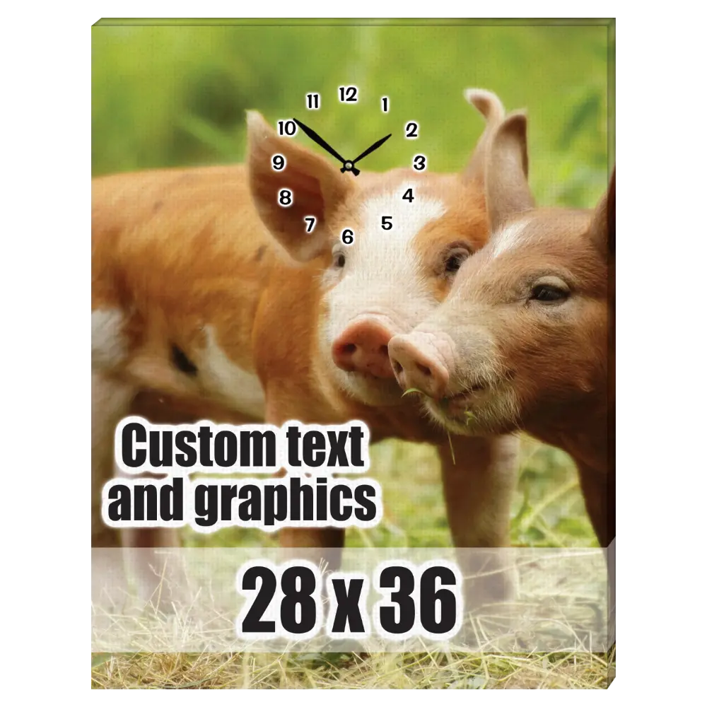 28x36 Canvas frame clock w/Westminster Chime