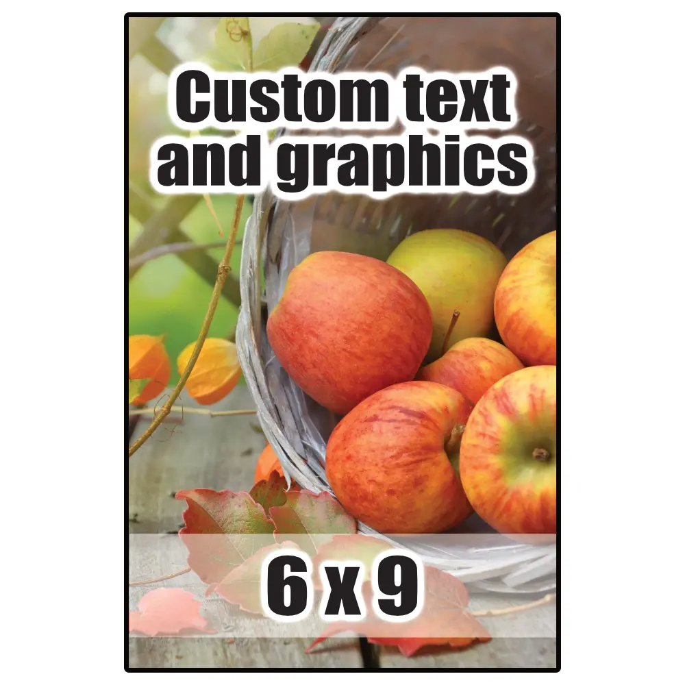 6x9 Plaque w/keyhole and finished edge