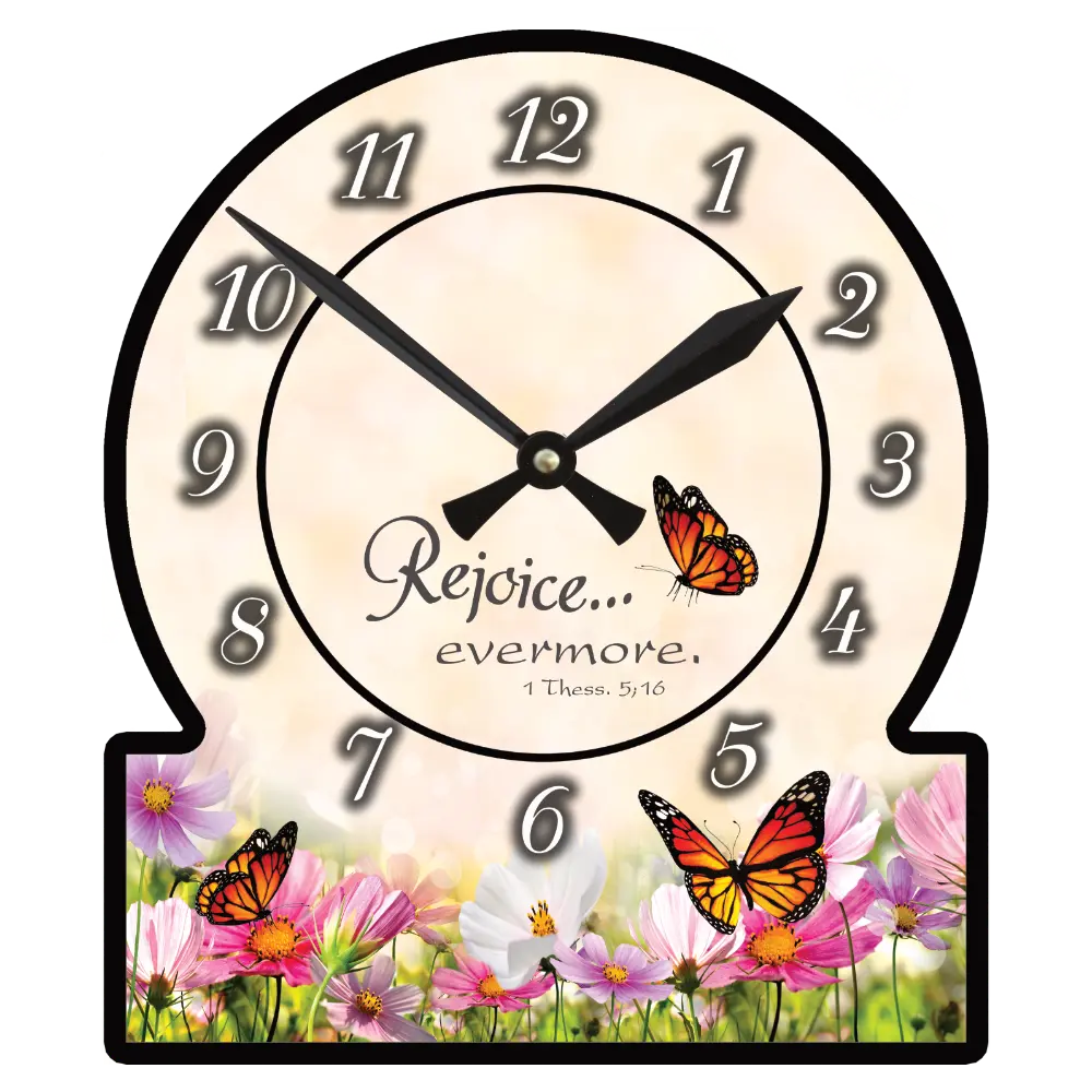 8" x 10" Eclipse shape w/musical clock