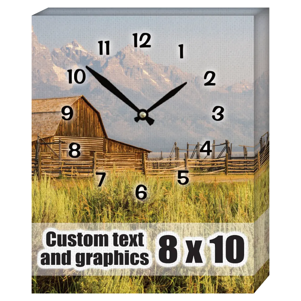 8x10 Canvas frame w/musical clock