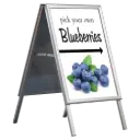 A-Frame Sidewalk Sign, 22x28, Snap frame Silver