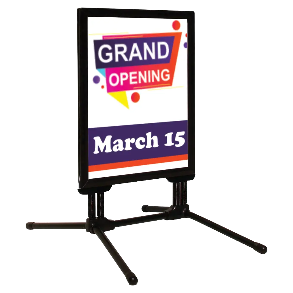 SwingPro Sidewalk Sign, 30x40, Snap frame Black