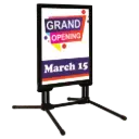 SwingPro Sidewalk Sign, 30x40, Snap frame Black