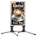 SwingPro Sidewalk Sign, 24x36, Snap frame Silver