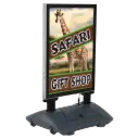 WindPro Illuminated Sidewalk Sign, 23x33, Frame Black, LED with plug