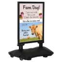WindPro Lite Sidewalk Sign, 28x44, Snap frame Black, Newtech Waterbase Black