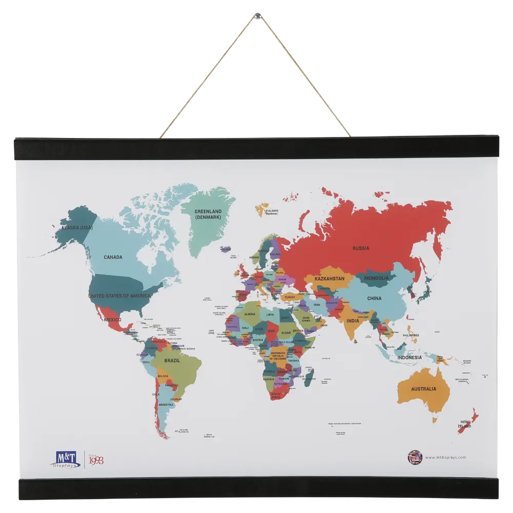 Wood magnetic poster holder, 14 wide, Black