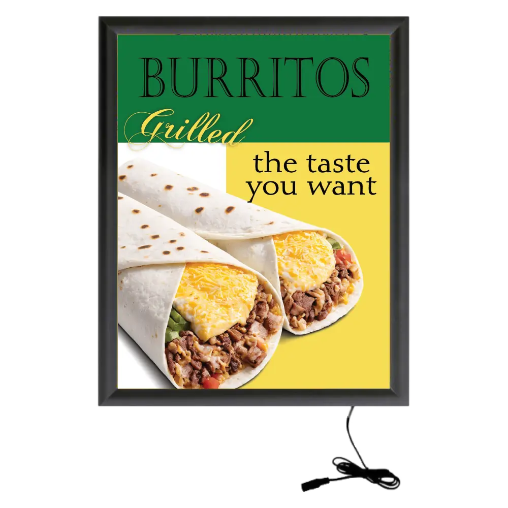 Buy Max LED box, 11x17, 1" Snap frame Black, Single-sided, Wall mount