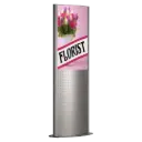 Totem LED box, 24x36, Snap frame Silver, Double-sided, Floor mount