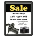 Rounded Poster frame, 22x28, 1" Round snap frame Black