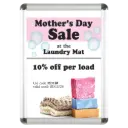 Rounded Poster frame, 30x40, 1" Round snap frame Silver