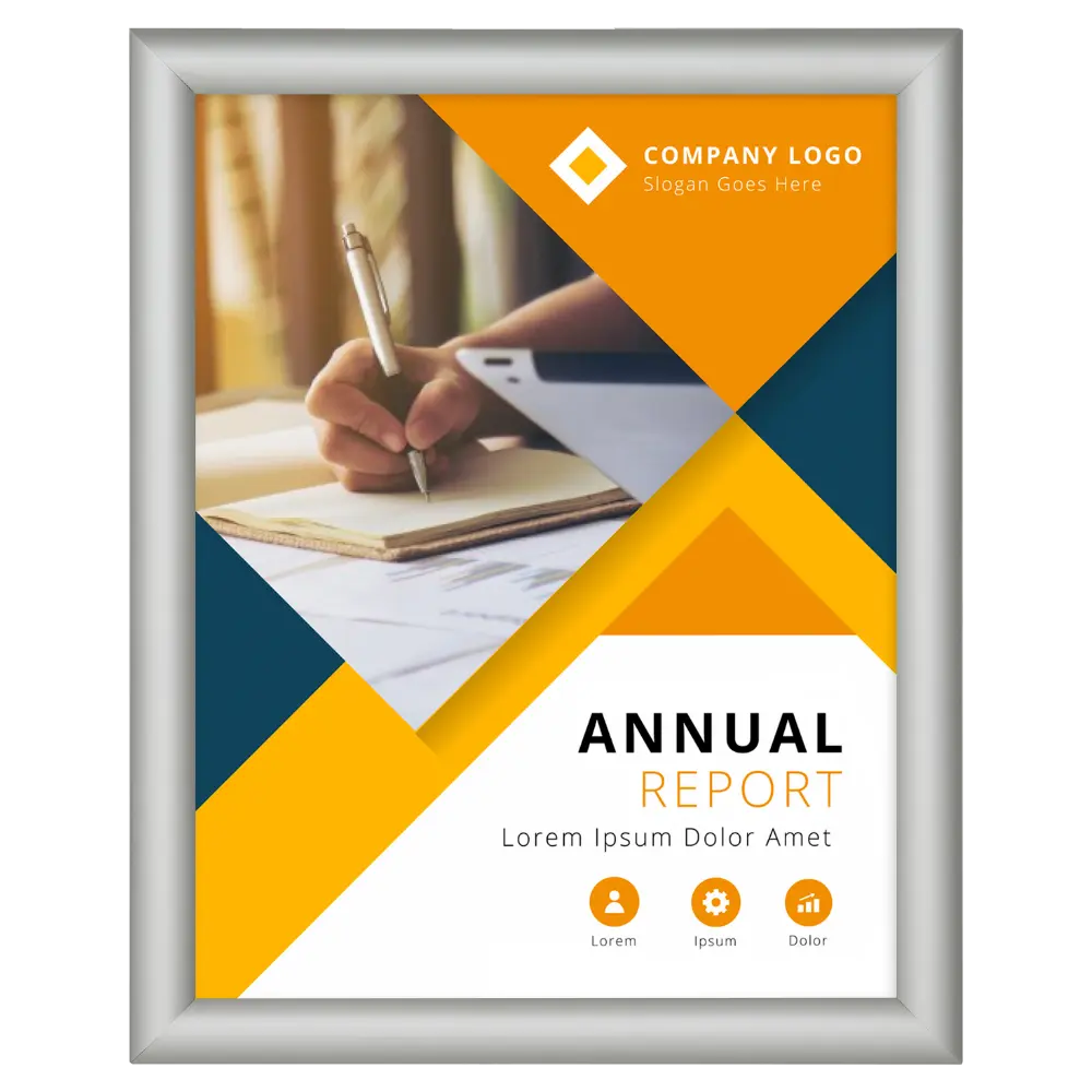 Standard Poster frame, 18x24, 1" Mitered snap frame Silver