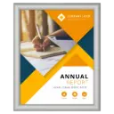 Standard Poster frame, 8.5x11, 1" Mitered snap frame Silver