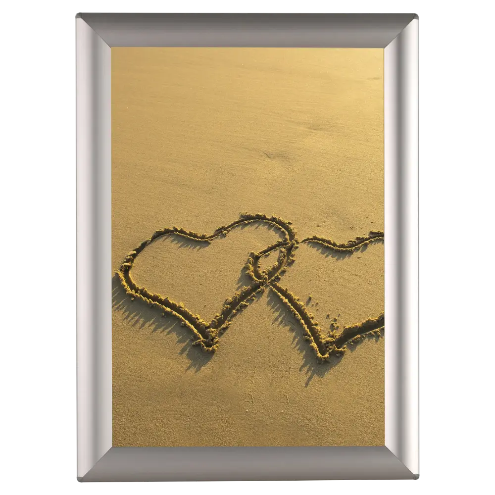 Opti-small Poster frame, 8x10, 0.55" Mitered snap frame Silver