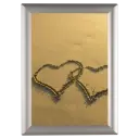 Opti-small Poster frame, 8x10, 0.55" Mitered snap frame Silver