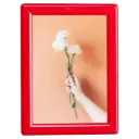 Opti-small Poster frame, 5x7, 0.55" Mitered snap frame Red