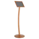 Curved Menu board, 8.5x11, Snap frame Copper