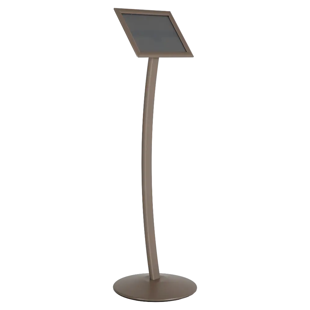 Curved Menu board, 8.5x11, Snap frame Earth Color