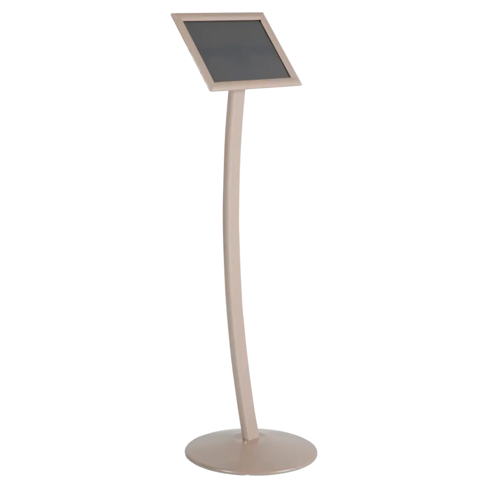 Curved Menu board, 11x17, Snap frame Pale Rose