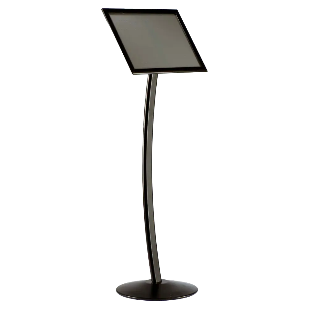 Curved Menu board, 11x17, Snap frame Black