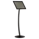 Curved Menu board, 18x24, Snap frame Black