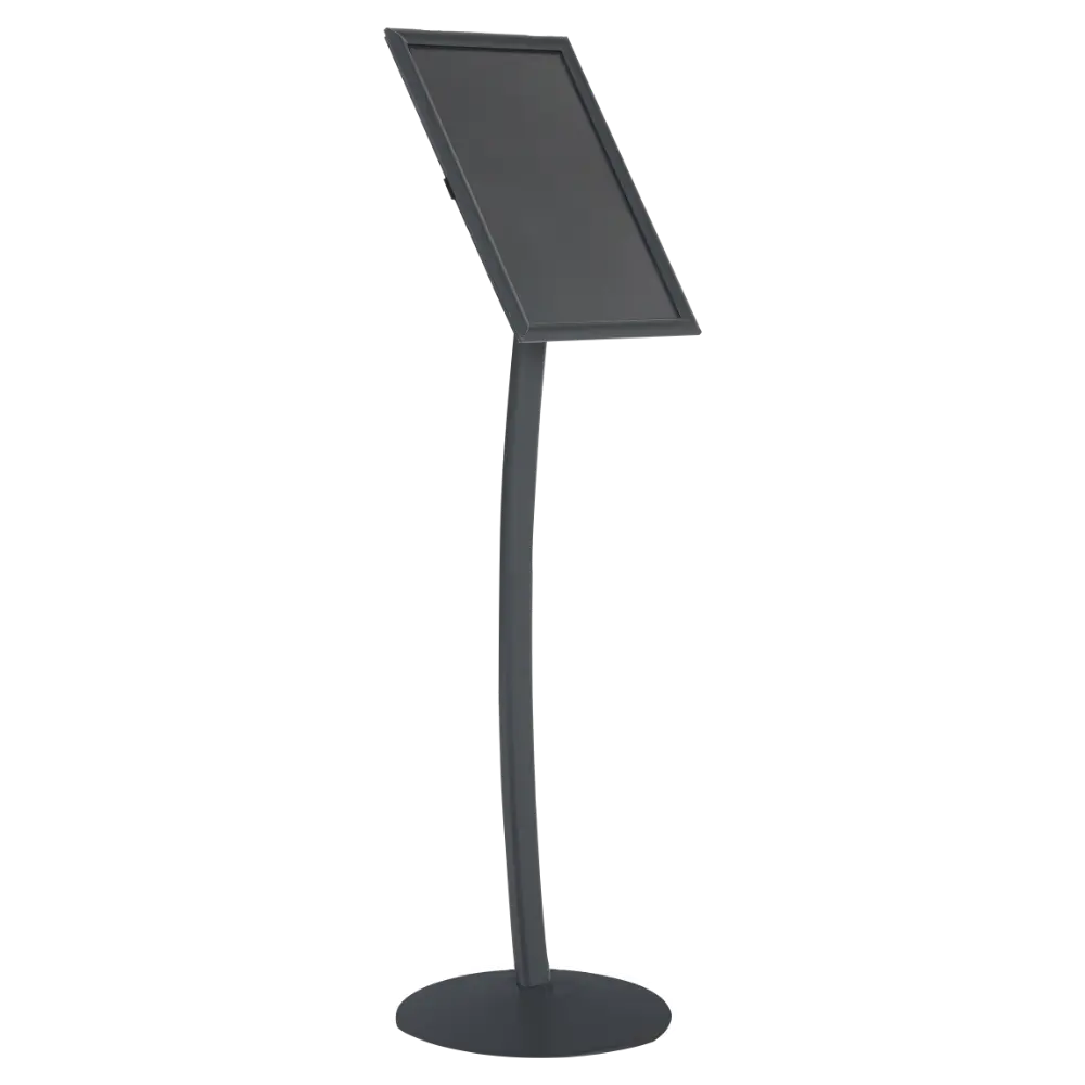 Simplistic Curved Menu board, 18x24, Snap frame Anthracite Grey