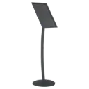 Simplistic Curved Menu board, 18x24, Snap frame Anthracite Grey