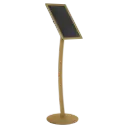 Simplistic Curved Menu board, 8.5x11, Snap frame Gold