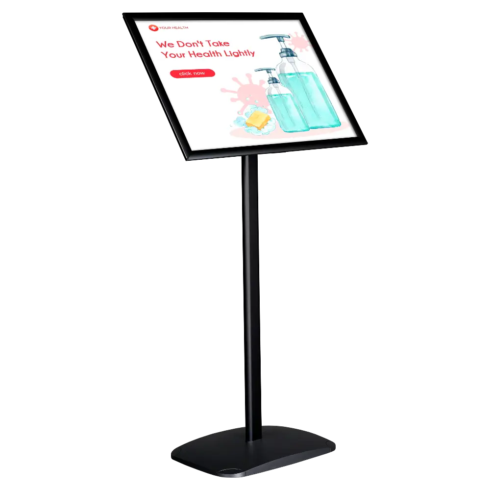 Decorative Menu board, 8.5x11, Snap frame Black