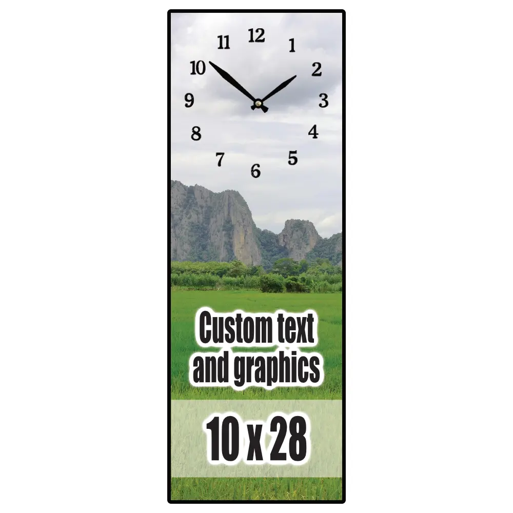 10x28 Plaque clock