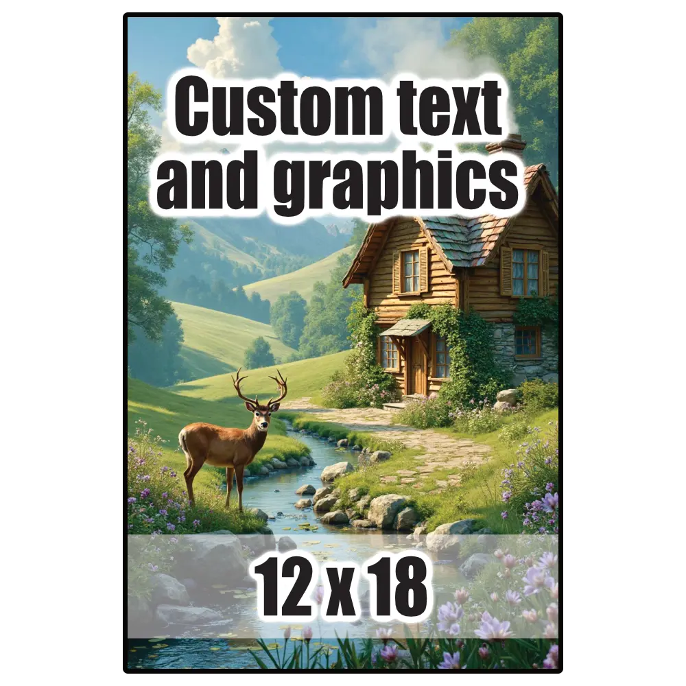 12x18 Plaque w/keyhole and finished edge