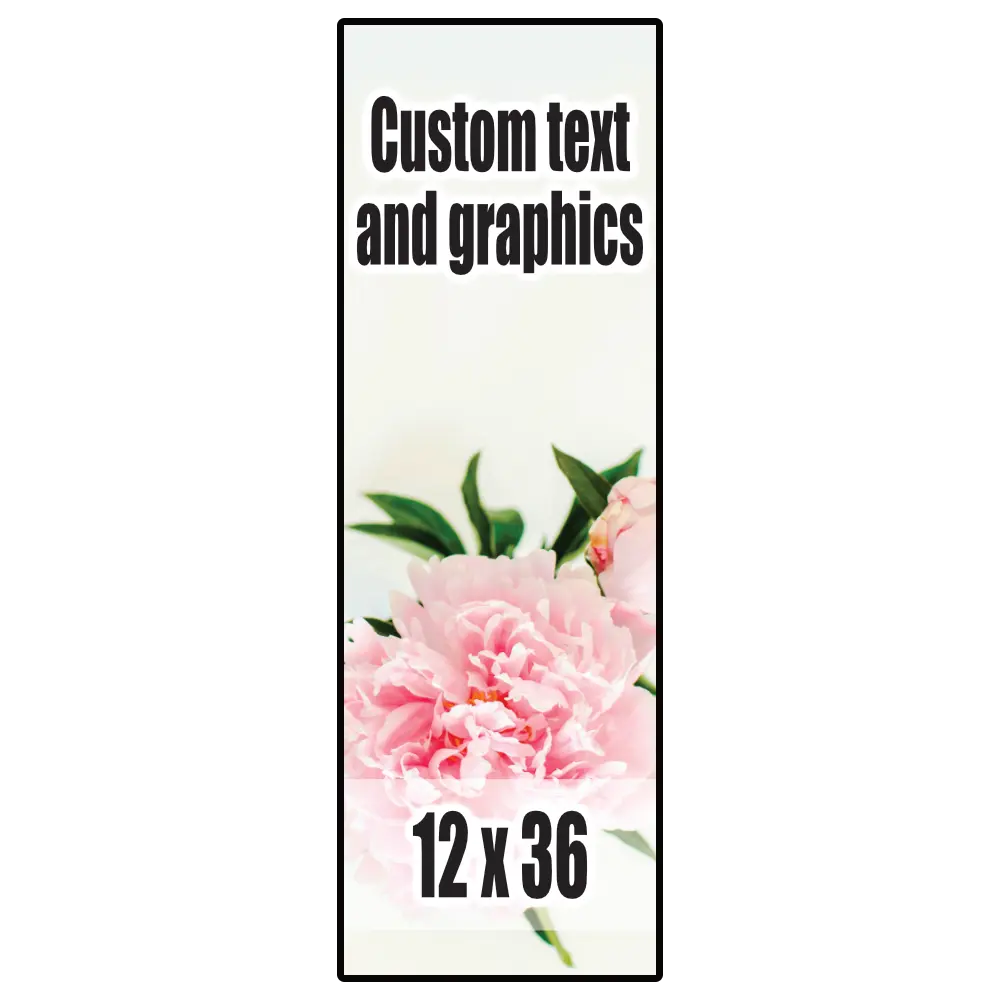 12x36 Plaque w/keyhole and finished edge