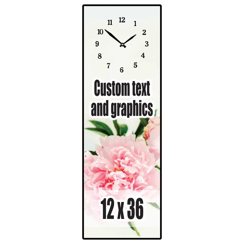 12x36 Plaque clock with Westminster Chimes