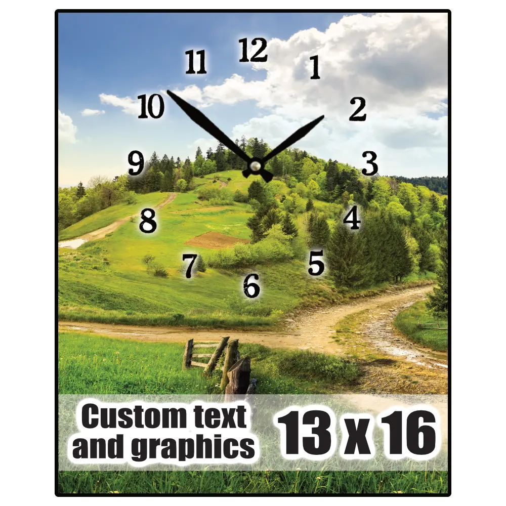 13x16 Plaque clock
