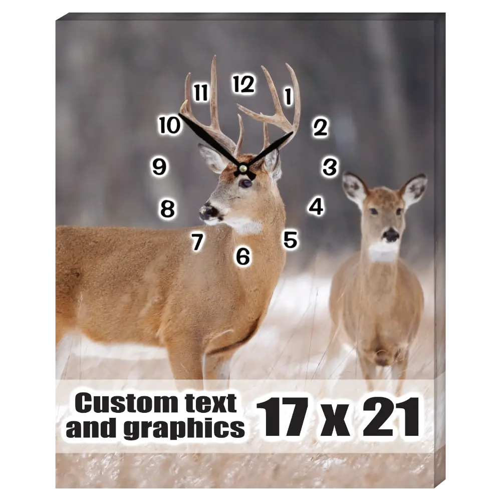 17x21 Canvas frame clock w/Westminster Chime