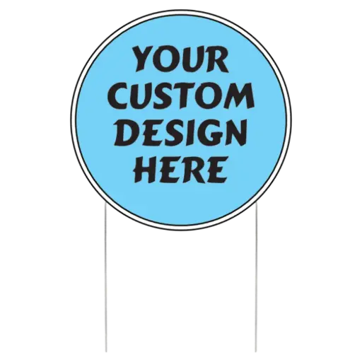 [YS22R] 22" Round Yard sign (4mm corrugated plastic)