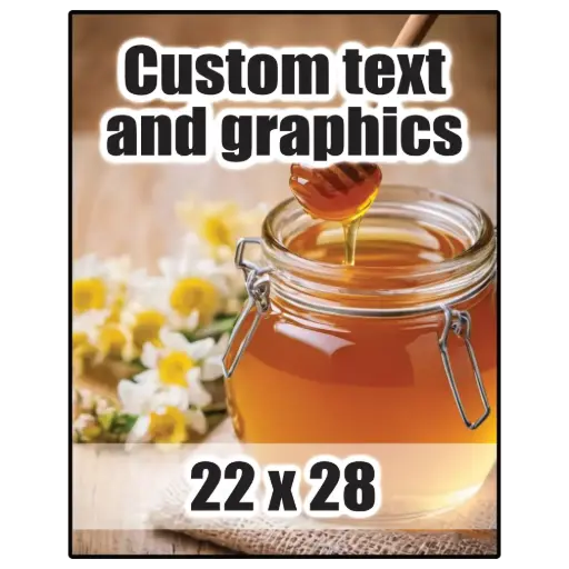 [PL2228] 22x28 Plaque w/keyhole and finished edge