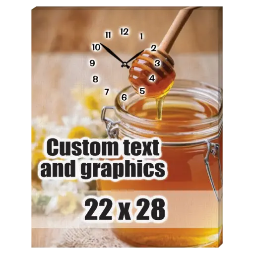 [CA2228-MS] 22x28 Canvas frame w/musical clock