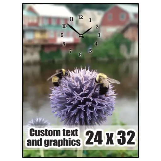 [PL2432-NOM] 24x32 Plaque clock