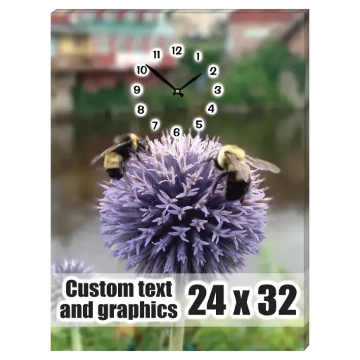 [CA2432-NOM] 24x32 Canvas frame w/clock