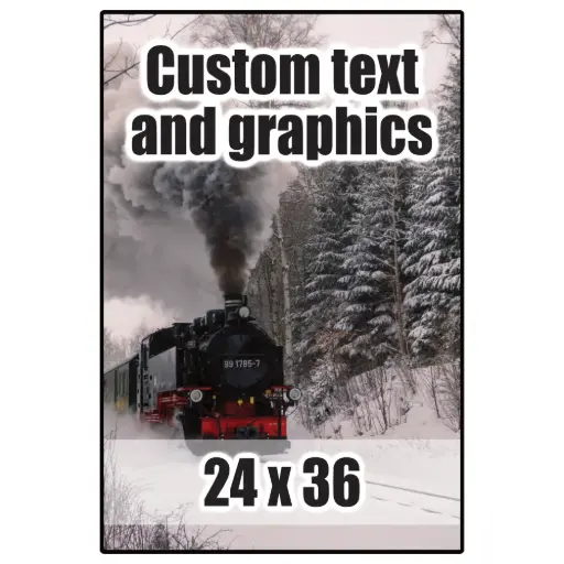 [PL2436] 24x36 Plaque w/keyhole and finished edge