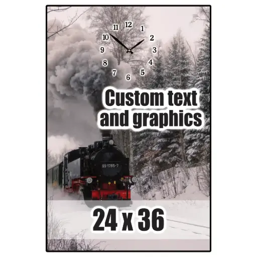 [PL2436-NOM] 24x36 Plaque clock