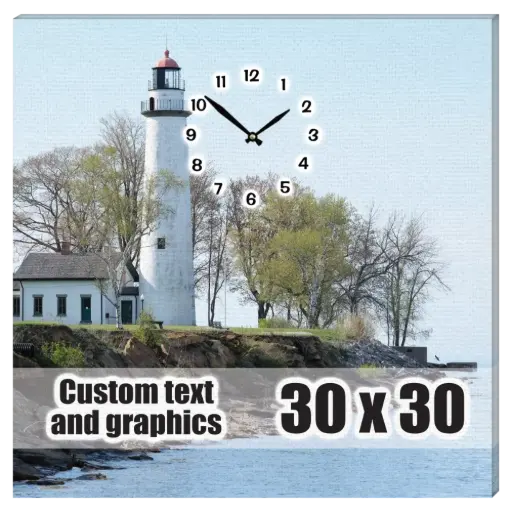 [CA3030-NOM] 30x30 Canvas frame w/clock