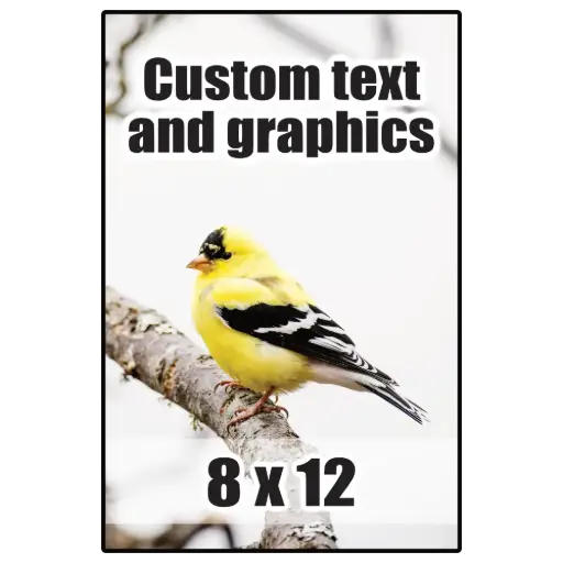 [PL0812] 8x12 Plaque w/keyhole and finished edge